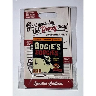NUEVO Prendedor Oogie Boogie Pesadilla Antes de Navidad Caja de Cereales Disney Oogie Boogies Foto 1 de 4