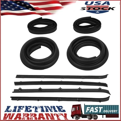 Complete Door Window Weatherstrip Seals Set Kit for 1981-1991 Chevy GMC NEW - Изображение 1 из 4