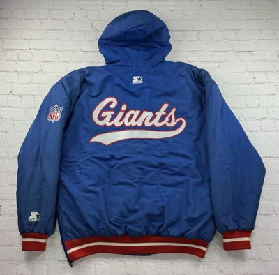 Vintage 90s New York Giants Starter “Script” NFL Full Zip Jacket Size Men’s L - Image 1 of 4