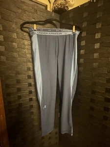 Under Armour Girls Capri Leggings Blue Color Block Size Youth Lg - Picture 1 of 7