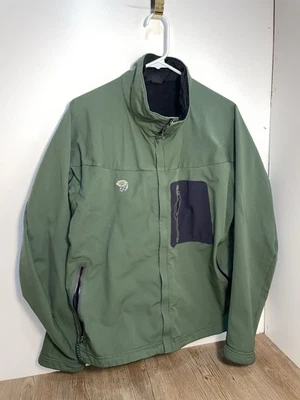 Mountain Hardwear Conduit Softshell Full Zip Jacket Green Size Large - Image 1 of 4
