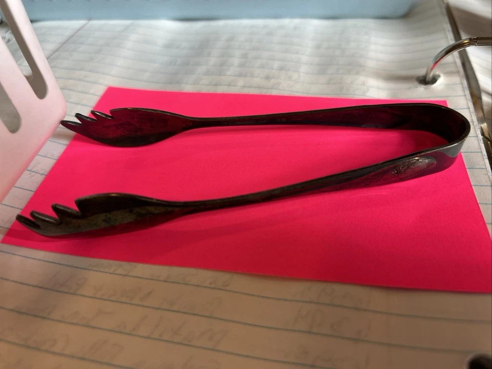 Pinzas de azúcar vintage plateadas Rogers & Bros 1847 Foto 1 de 1