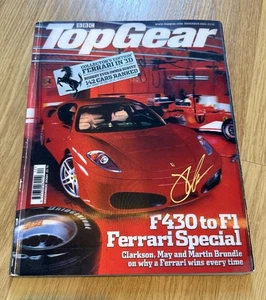 Signed Jeremy Clarkson Top Gear Magazine F430 F1 Ferrari Special 2004 Rare - UK - Picture 1 of 4
