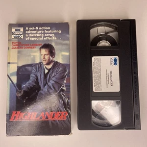 Vintage HBO Cannon Home Video HIGHLANDER Christopher Lambert VHS Clamshell - Imagen 1 de 6
