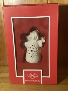 LENOX Angel Wishes Snowflake Bell Christmas Tree Ornament ~ Porcelain in Box - Picture 1 of 10