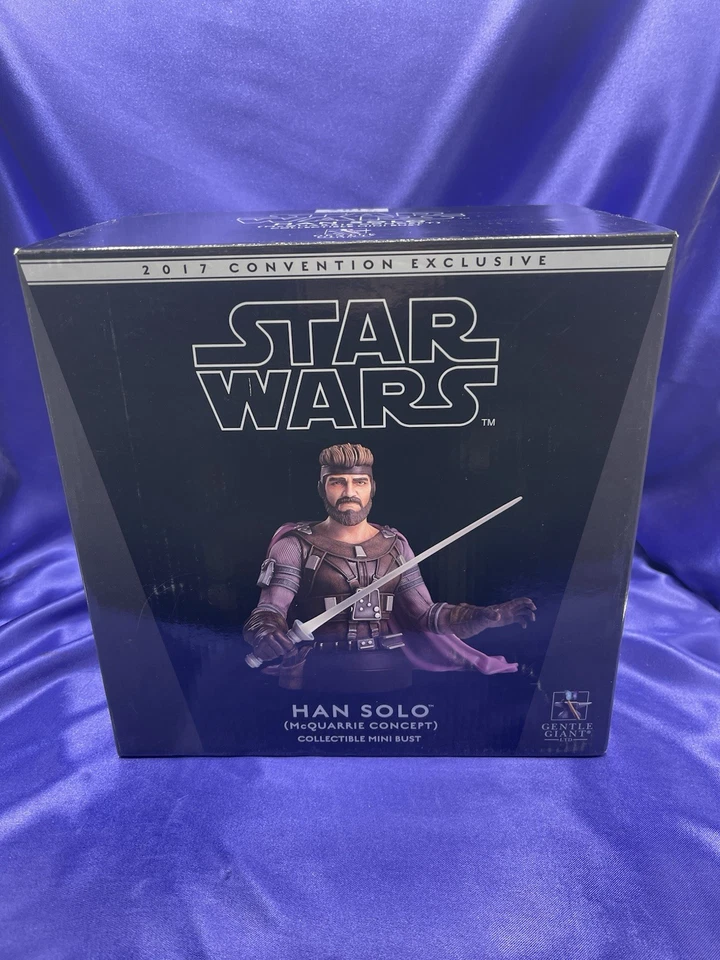 SDCC Gentle Giant Star Wars Han Solo McQuarrie Concept Con Exclusivo 597/750 Foto 1 de 4