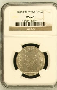 Palestine - British Mandate 100 Mils 1935 NGC MS62 - Picture 1 of 6