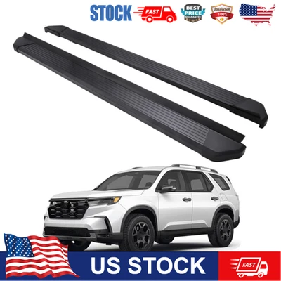 Par de estriberas barras laterales pedales para Honda Pilot 2023-2025 600 lb peldaños laterales Foto 1 de 4