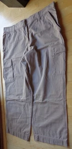 BASIC EDITIONS Beige Men's 100% Cotton Cargo Pants 42x30 - Picture 1 of 3