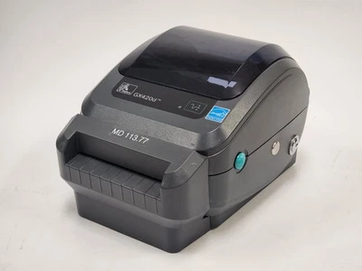 Zebra GX420D Thermal Printer Model: GX42-202412-006M *AC Adapter NOT Included* - Image 1 of 4