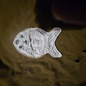Vtg Alvimar inflatable fish pool cup floater Fanny The Flounder - Picture 1 of 3