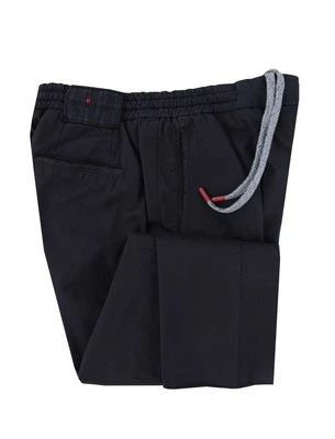 Pantalones Kiton de algodón liso azul oscuro $1150 - ajustados - (KT322251) Foto 1 de 4