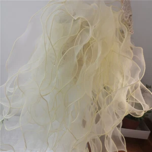 Ruffles Organza Edging Bias Edge Tulle Voile Trimming Mesh Ribbon 5 Meters Craft - Picture 1 of 26