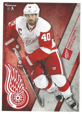 HENRIK ZETTERBERG FATHEAD TRADEABLES DETROIT RED WINGS REMOVABLE STICKER 2015 23 Cover