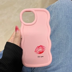 Süße Welle sexy rote Lippen Etui Abdeckung Rückseite heiße Frauen Mädchen hübsch für verschiedene Handys - Bild 1 von 13