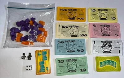 GAME PARTS Scooby Doo Fright Fest Monopoly Game Parts -Buildings, Money, Cards - Image 1 of 4