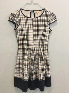 Monteau Mädchen Couture ärmelloses Kleid Nordstrom Gr. Small schwarz-weiß - Bild 1 von 6
