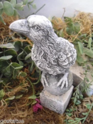 Latex bird on globe mold  plaster concrete crow eagle mould 6"H x 2"W - Image 1 of 3