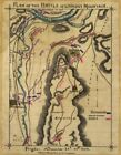 18" X 24" 1863-1865 Plan Of The Battle Of Lookout Mountain