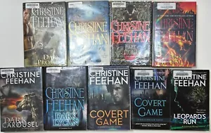 LOT of 9 Christine Feehan HC Books (Carpathian, Ghostwalker, Leopard) Good Exlib - Picture 1 of 6