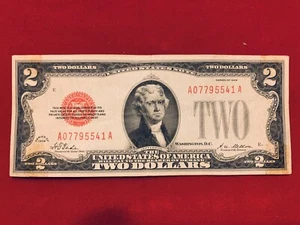 $2 1928 LEGAL TENDER NOTE Extremely Rare! Value $650 - Picture 1 of 2