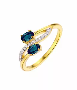 Color Change Alexandrite Diamonds 14k gold Finish Silver Women's Ring - Picture 1 of 2