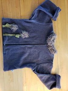 vintage CORKY & company GIRLS jacket SZ 12 jacket boxy earth gray nwot - Picture 1 of 12