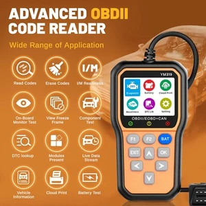 Automotive OBD2 Scanner Code Reader Car Diagnostic Scan Tool Check Engine Fault - Picture 1 of 9