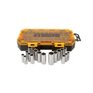 Dewalt Deep Socket Set Drive Metric Comfortable Durable Tool Heavy Duty Perfect - Picture 1 of 3