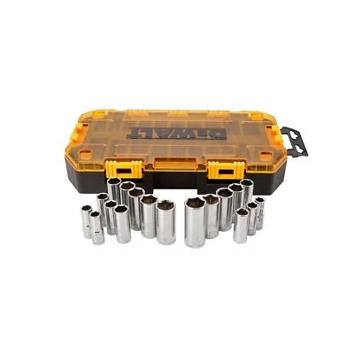 Dewalt Deep Socket Set Drive Metric Comfortable Durable Tool Heavy Duty Perfect - Image 1 of 3