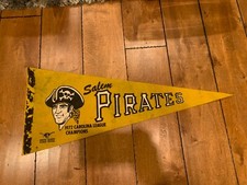 1972 SALEM PIRATES CAROLINA LEAGUE CHAMPS BASEBALL PENNANT 30"