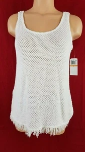 Velvet Women's Sleeveless White 100% Cotton Blouse / Top/ T-Shirt/ Vest Size S - Picture 1 of 2