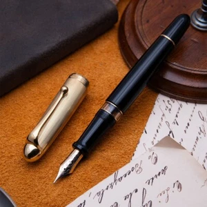 Aurora - 88 Gold Cap - Fountain pen - FP NIB M 14K - Picture 1 of 10