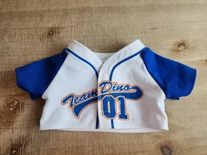 Build A Bear BABW Team Dino Sport Jersey Shirt Blue & White Top - Picture 1 of 8