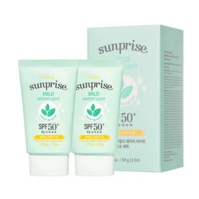 ETUDE HOUSE Sunprise Mild Watery Light Sun Gel 50g x 2ea DUO SET SPF50+ PA++++ - Image 1 of 2