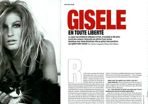 A - Coupure de presse Clipping Gisele Bündchen (3 pages)* - Picture 1 of 1