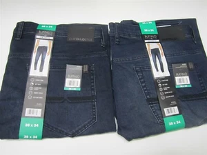 NWT Two Pair Buffalo David Bitton Men's Jeans Axel 38x34 Slim Stretch #1111 - Picture 1 of 5