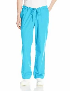 Orange Standard Huntington Unisex Scrub Pants/Drawstring Waist 4 Pockets Med - Picture 1 of 2