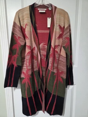 Cárdigan largo para mujer Anthropologie Beach Freaks Scotch And Soda temática tropical Foto 1 de 4