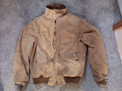 chaqueta vintage carhartt grande bien usada con forro rojo  Foto 1 de 4