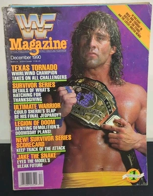 WWF WRESTLING MAGAZINE DECEMBER 1990 VINTAGE OOP WWE WCW 80s TEXAS TORNADO WWE01 - Image 1 of 4