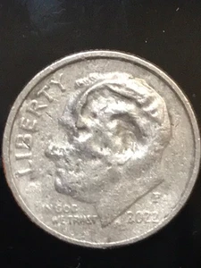 Klingon Roosevelt dime 2022 error - Dime Error Coin 2022 Rossevelt - Picture 1 of 2