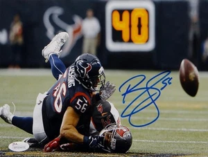 Brian Cushing Autographed Texans 8x10 Against Tampa Photo- JSA W Auth - Picture 1 of 7