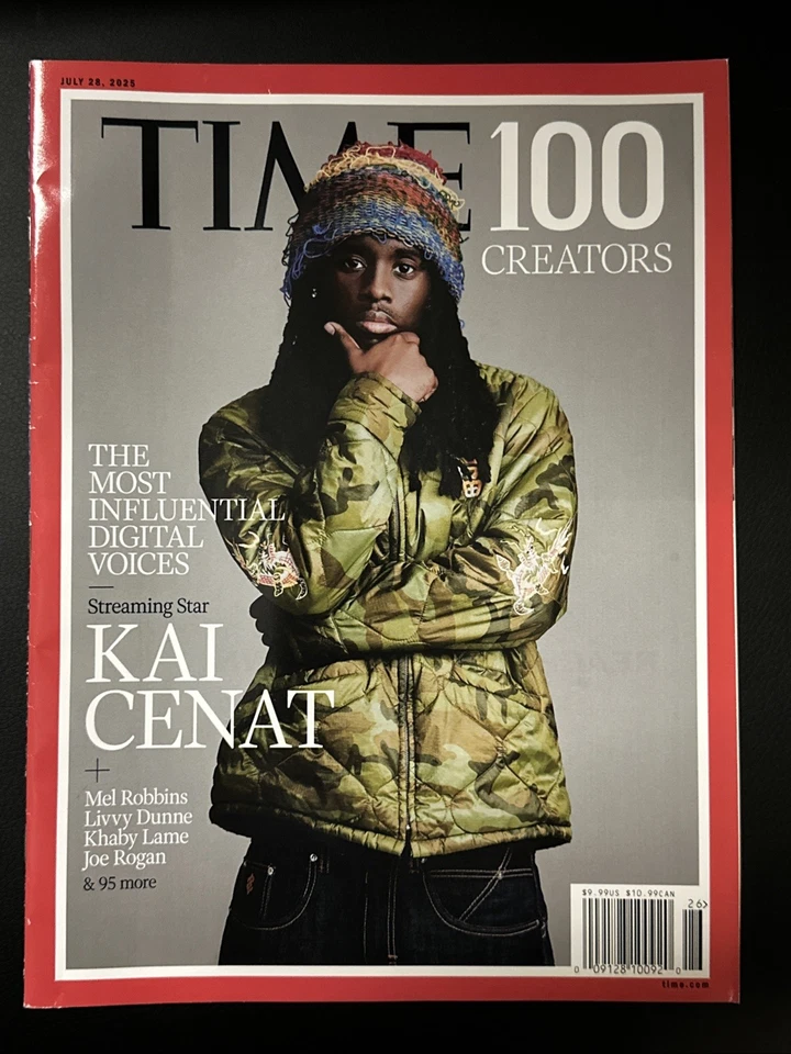 Time Magazine 100 Creators July 28th 2025  Kai Cenat - Image 1 of 1