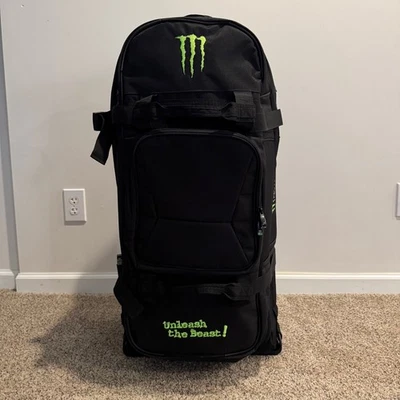 Monster Energy Wheeled Travel Bag 36'' Ext. Handle Luggage Bag Ogio 9800 Style - Image 1 of 4