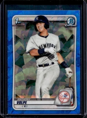 2020 Bowman Sapphire Anthony Volpe Chrome 1st #BCP-139 Yankees - Image 1 of 2