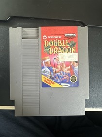 Double Dragon Nintendo NES 1988 Authentic, Manual ,game and sleeve 