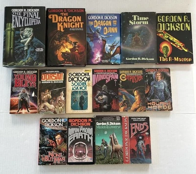 Gordon R. Dickson Lot of 15 Novels PB & HC Dragon Knight -Time Storm- R-Master.. Foto 1 de 4