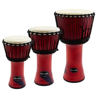 Djmebe Drum by World Rhythm - synthetischer, roter, afrikanischer Stil