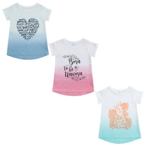 MINIKIDZ Niños Niñas Camiseta de Verano Novedad Impreso Unicornio Top Edades 2-6 Años - Imagen 1 de 13